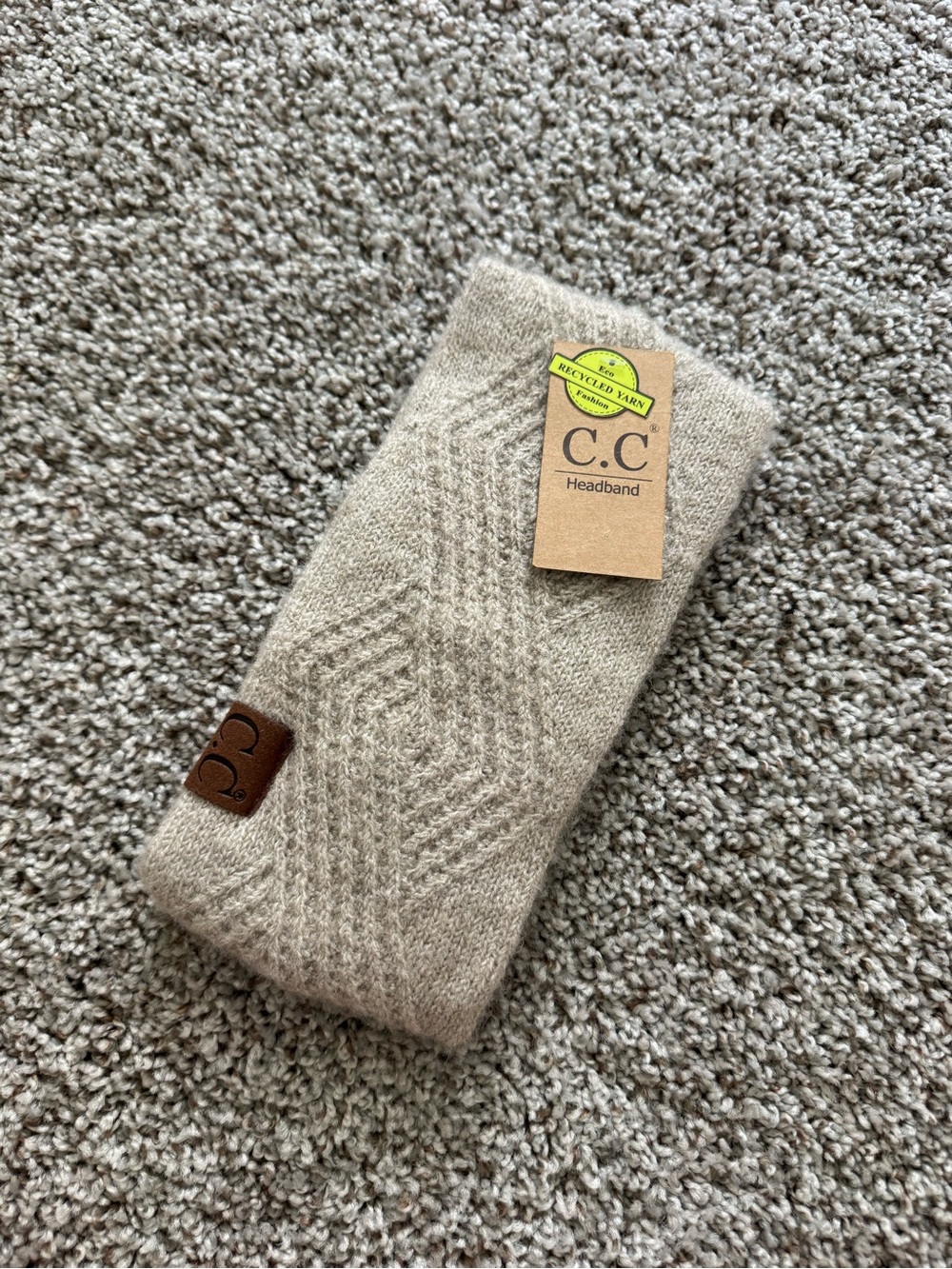 C.C Knit Headband in Taupe